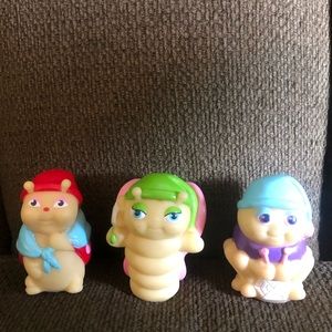 Vintage 1985 Glo Worm figures
